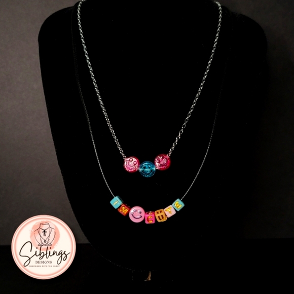 Jewelry - Chain ​​Necklace with Woven Leather  Necklace.